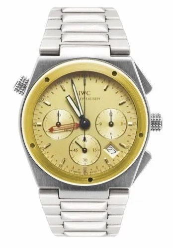 IWC Ingenieur Mecaquartz Chronograph Alarm Stainless Steel / Yellow Gold / Champagne / Bracelet IW3805-05 (IW380505)
